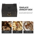 thumbnail image 3 of COMPUKAS Keepsake Box Mens Jewelry Organizer Wood Display Container Gray 1Pcs, 3 of 8