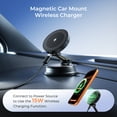 thumbnail image 4 of Magnetic Car Phone Holder, 360° Adjustable Dashboard & Windshield Mount, Strong Suction Cell Phone Car Mount Compatible with iPhone 17 - 12 Series, Black, 4 of 9