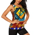 thumbnail image 2 of Lsque Geometry Dash Printed Workout Tank Tops for Women, Athletic Sports Tank Tops, Compression Sleeveless Dry Fit Shirts,Sleeveless Yoga Shirt-X-Large, 2 of 9