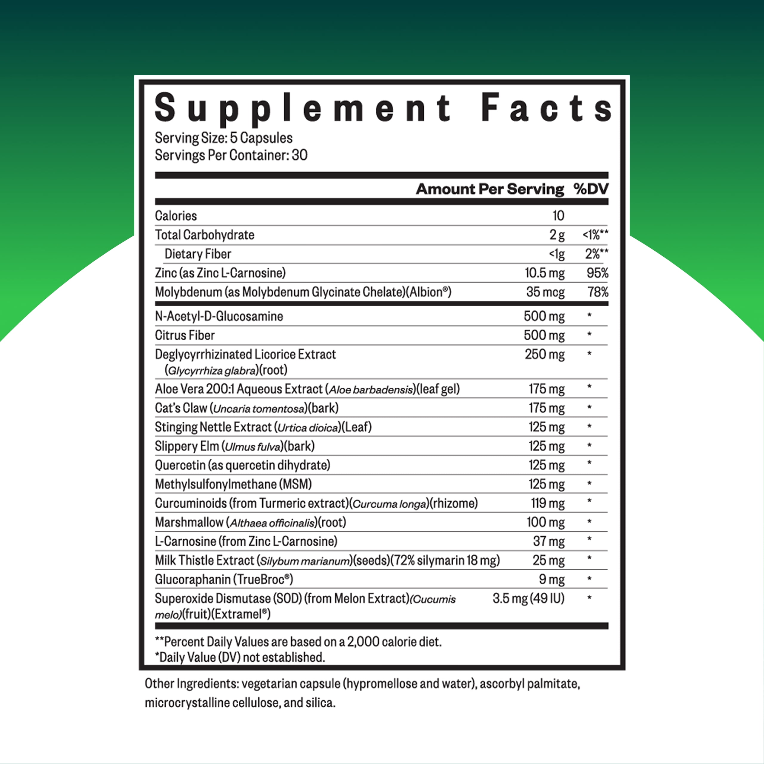 Seeking Health Gut Nutrients, Digestive and Gastrointestinal Support, Glutamine-Free Supplement, Vegan and Vegetarian (150 capsules)*
