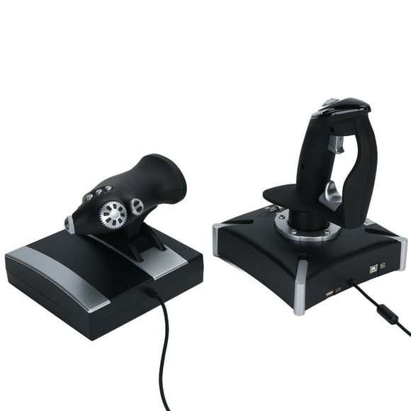Flight Simulator Control, Vibration Function 8 Directional POV Flight Simulation Joystick Plug and Play for Practice Game