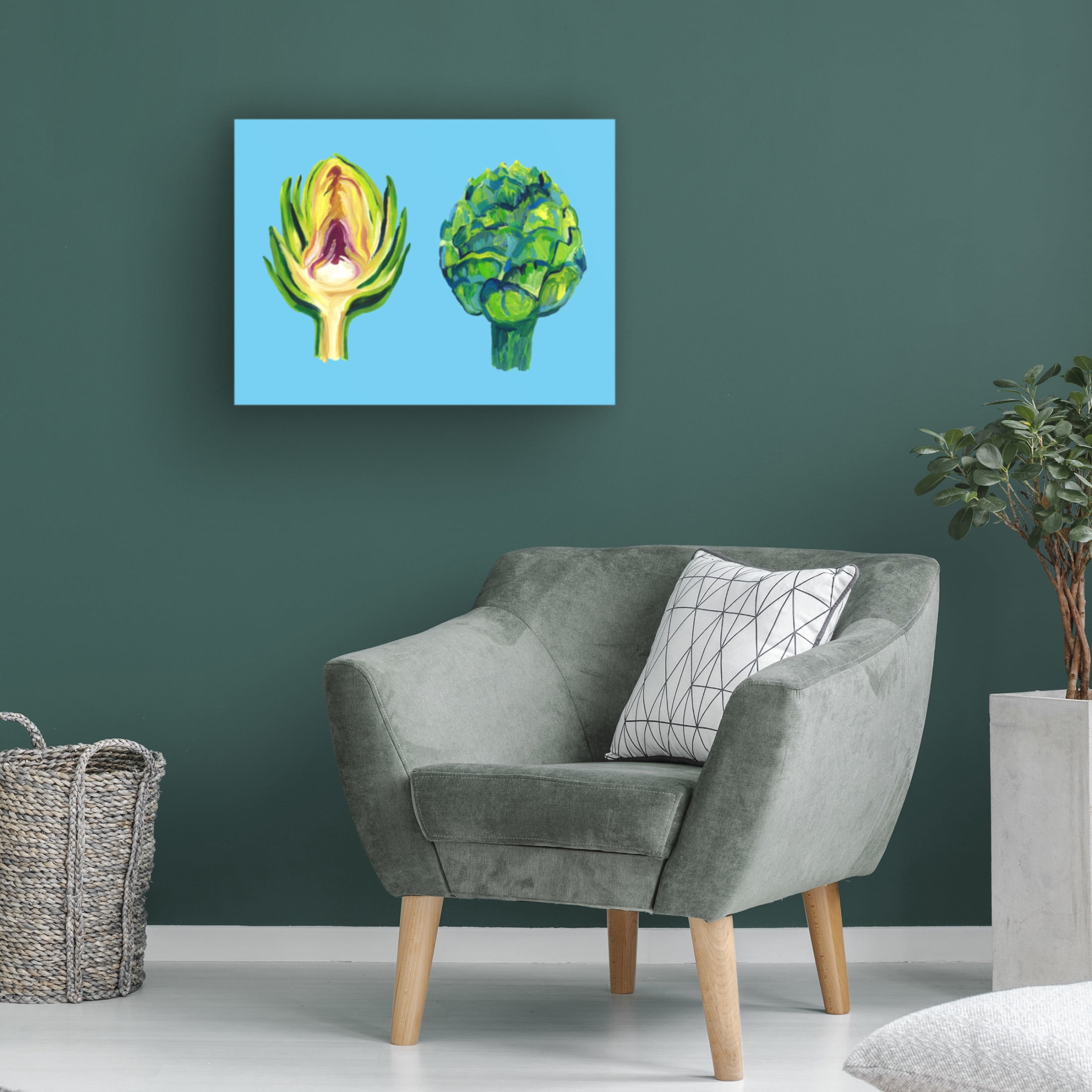 Trademark Fine Art Alice Straker  Artichokes Canvas Wall Art