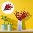 thumbnail image 6 of Oraceous 3pcs Artificial Red Berry Stems Holly Berry Branches Christmas Picks Greenery Xmas Holiday and Home Decor Cedar Branch Winter Garland, 6 of 10