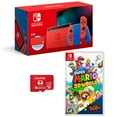 thumbnail image 1 of Nintendo Switch - Mario Red & Blue Edition - Bundle With SanDisk 128GB UHS-I microSDXC Me mory Card, Super Mario 3D World + Bowser's Fury for Nintendo, 1 of 1