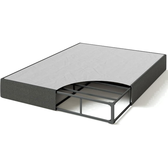 Zinus WonderBox Smart Box Spring, 9 inch Queen Mattress Foundation, Durable Metal Frame, Gray