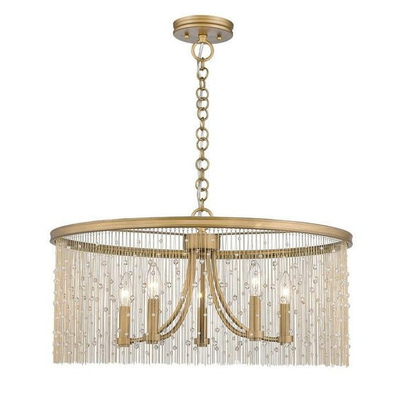 Golden Lighting Marilyn 5-light Chandelier in Peruvian Gold
