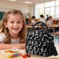thumbnail image 4 of Xoenoiee Music Note Print Backpack with Lunch Bags and Pencil Case Set of 3 Elementary School Bags Bookbag for Kids Girls Teens Large Capacity Bagpack Rucksack Travel Outdoor Daypack, 4 of 6