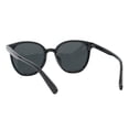 thumbnail image 3 of Polarized Sunglasses Round Horn Rim Classic Hipster Shades UV400 Shiny Black, 3 of 4