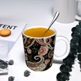 thumbnail image 5 of Yiaed Paisley6 Print Ceramics Coffee,Large Handle Design,Extra Large Tea and Coffee Cup for Office and Home Mugs, 5 of 6