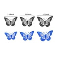 thumbnail image 3 of 12Pcs Wall Stickers Hollow Out Butterfly Shape Wall Decal 3D Cut-Out Sticker Refrigerator Stickers Decorative Paper Butterfly For Diy Art Decoration Removable Sticker, 3 of 7