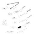 thumbnail image 2 of Juego de herramientas para barbacoa, 18 Uds., juego de parrilla, accesorios para parrilla, herramie yeacher Plata 18 piezas, 2 of 7