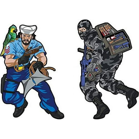 Icon Heroes - G.I. Joe Shipwreck x Firefly - Retro Con Exclusive Enamel Pin Set (Net)