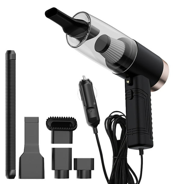 Xihbxyly Aspiradora de Coche de Alta Potencia, para Uso En Seco y Húmedo, Potente Succión, Lámpara de Aromaterapia, Compacta y Portátil, Versátil para Coche y Hogar, Fácil de Limpiar, Tamaño 24 X 22