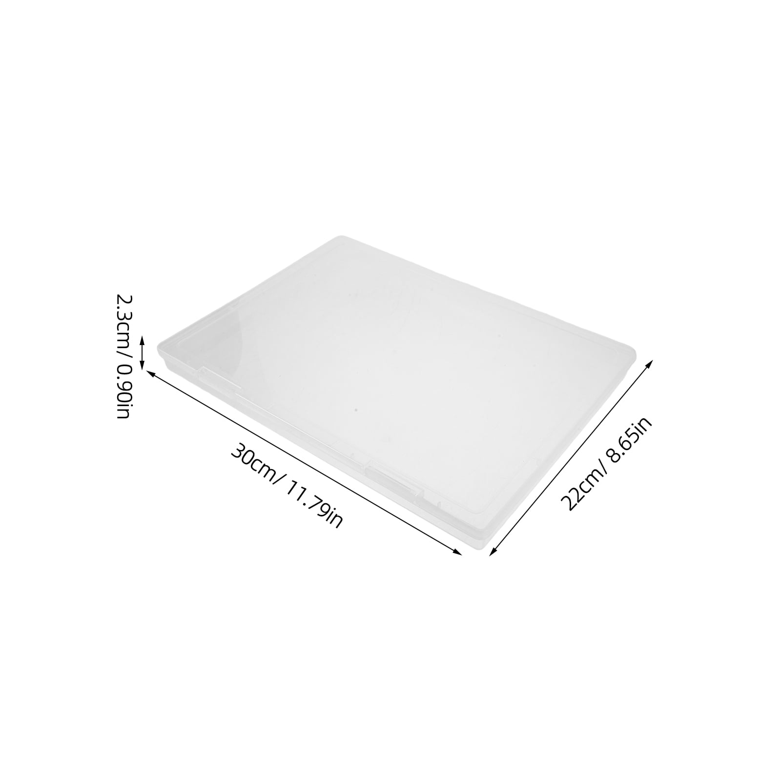 BESTYASH 6-Pack Clear Storage Boxes for Photos, Scrapbook Paper, Photo Cards, and Memory Organization Supplies