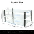 thumbnail image 2 of KGUSS desktop Mini 3-Layer Transparent Black Acrylic Audio Component Rack, 2 of 7