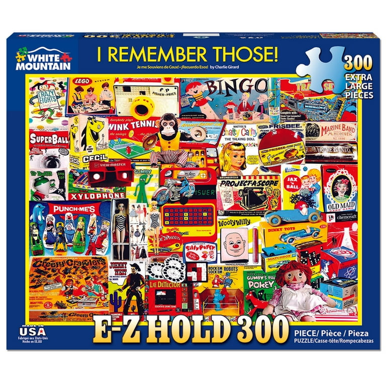 White Mountain I Remember Those 300 Piece EZ Grip Jigsaw Puzzle