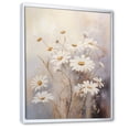 thumbnail image 2 of Designart "Elegant White Daisy Fields IV" Daisies Floater Framed Canvas Prints, 2 of 5