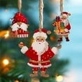 thumbnail image 4 of YSGFHGJW 12 Pack Christmas Wooden Ornaments, Santa Claus Style Small Hanging Decor for Holiday Tree, Home Christmas Decoration, 4 of 7