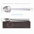 thumbnail image 3 of Easyworkz Stainless Steel Long Hollow Handle Coffee Scoop,7g Measuring Spoon for Ground Coffee and Loose Leaf Tea, Brushed Silver, 3 of 11