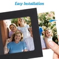 thumbnail image 4 of SHISUYAN 10pcs 5 Inch Paper Picture Frame Creative Decorative Cardboard Photo Frame with Wood Clips and String for Home School and Office ( Black ）, 4 of 8