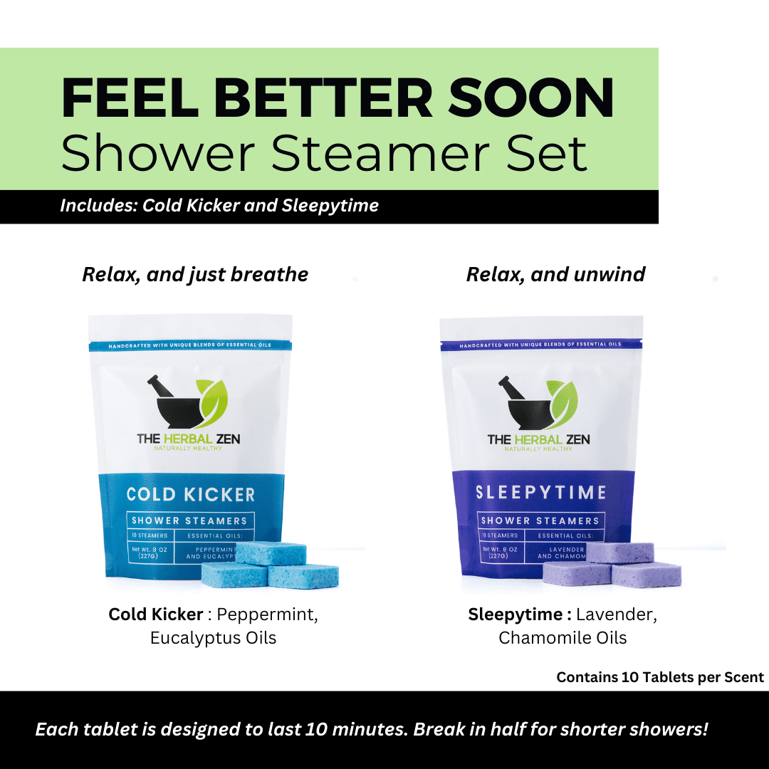 Feel Better Aromatherapy Shower Steamers Gift Set - Shower Bombs Made in the USA - Relaxation Gift for Women - Lavender Shower Steamers for Women - Eucalytus Shower Steamer - Self Care Gift
