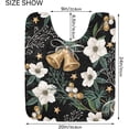 thumbnail image 3 of Dreamtimes Bath Mats Toiletry Mat Ring Bell Floral Print, Bath Mats for Bathroom Non-Slip Super Soft Absorbent Microfiber Bath Rugs, Bathroom Rugs for Bathroom Floor, Tub and Shower, 17.3"x13.4", 3 of 4