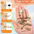 thumbnail image 2 of TALENO 100 Pcs Self Drilling Drywall Anchors with Screws Kit,No Drill Needed,Hollow Wall Anchor Expansion Kit, 2 of 4