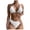 White, variant on VerPetridure Bikini Sets for Women High Waisted Women's Sling High Waist Split Swimsuit
