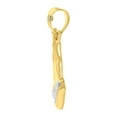 thumbnail image 3 of 14k Two-tone Gold Unisex Praying Hands Symbols Religious Charm Pendant for Men Women, 3 of 4
