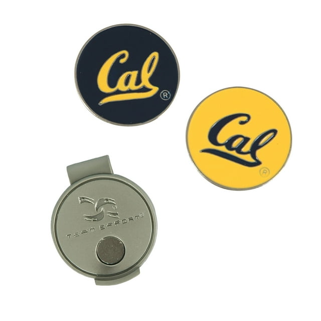 Team Effort Cal Berkeley Golden Bears Golf Hat Clip & 2 Ball Markers