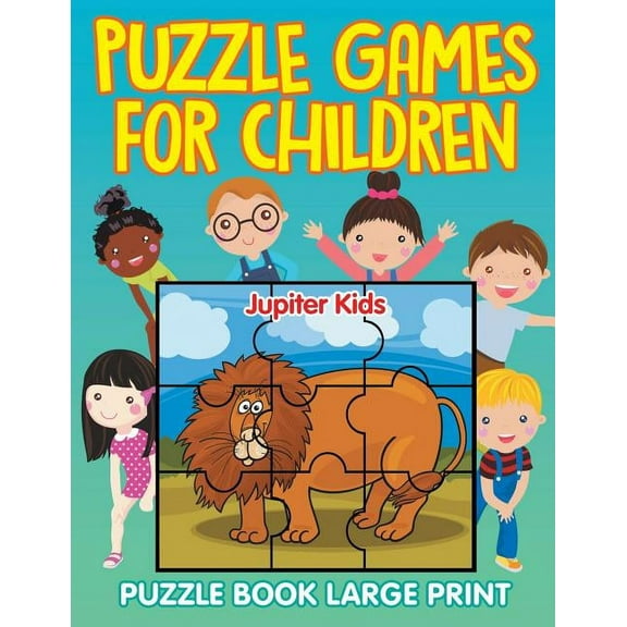 Puzzle Games for Children: Puzzle Book Large Print (Paperback)(Large Print)
