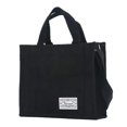 thumbnail image 1 of Bolsa UERRUAM de pana ligera para mujer, color negro, 1 of 8