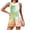 Orange, variant on Iyufng Womens Rompers Printed Sleeveless Adjustable Straps Romper Summer Casual Shortalls