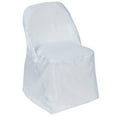 thumbnail image 6 of Efavormart 100 PCS White Linen Polyester Folding Chair Cover Dinning Chair Slipcover For Wedding Party Event Banquet Catering, 6 of 9
