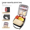 thumbnail image 3 of AYEANY Fiambrera Bolsa de almuerzo para hombres y mujeres Fiambrera Bolsas de almuerzo Bolsa de almuerzo aislada Fiambrera refrigerador (Negro), 3 of 5