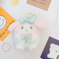 thumbnail image 1 of Kuromi-figura de melodía para niños, pompón de Anime, Purin, Cinnamoroll, Pochacco, bolsa de felpa bidimensional, monedero, regalo, 1 of 4