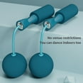thumbnail image 2 of 1 Pair Skipping Rope Non-Slip Handle Comfortable Grip Long Lasting Wear-resistant Durable Speed Training Ball Bearing Speed Weighted Jump Rope for Daily Using, 2 of 7