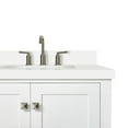 thumbnail image 6 of ARIEL Cambridge 43 Inch White Bathroom Vanity with Single Sink, Solid Wood, White Quartz Countertop, 1.5-Inch Edge, Right Rectangular Undermount Sink, 2 Soft Closing Doors, 5 Drawers, 6 of 10