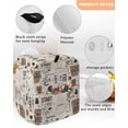 thumbnail image 3 of Coffee Stand Mixer Dust Cover with Storage Pocket & Handles, Brown Beans Cup Dessert Drink Monochrome Fits All Tilt Head & Bowl Lift Kitchen Appliance Cover Organizer Bag Accessories, 6-8 Quart, 3 of 6