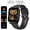 Black, variant on 1.85" Fitness Smartwatch for Men Women: Call Answer, Health Monitor, Sports Modes, Message Alert, Compatible with iPhone Android