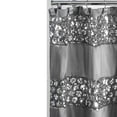 thumbnail image 4 of Zahari Home Sinatra Bathroom Shower Curtain Glamorous Bling Fabric Shower Curtain, 72"x70", Silver, 4 of 5