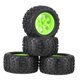 thumbnail image 1 of Neumáticos RC de 4 piezas, repuesto de actualización de llanta de rueda de neumático de goma para pieza todoterreno de carreras 1:10 Verde Sunnimix rc ruedas y neumáticos, 1 of 4
