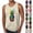 Army Green, variant on Mens Sleeveless Top Rainbow Pineapple Print Crew Neck Sleeveless Silhouette Soft Fabric for Beach Vacations Black XXL