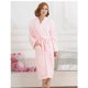 thumbnail image 1 of 2pc DIY Coral Velvet Custom Embroidery Bathrobe Men Nightgown Warm Women Yukata Long Bath Robe Custom Embroidery Logo Sleepwear, 1 of 5