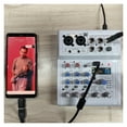 thumbnail image 2 of 4 Channel DC 5V Mobile Computer USB Play and Record 88 DSP Effects Echo Reverb Personal Mixer, 2 of 6