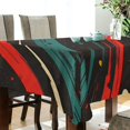 thumbnail image 5 of Yayeee Tablecloths 60" x 90" Rectangle Wrinkle Resistant Party Table Cover, Green Stars Abstract, 5 of 8