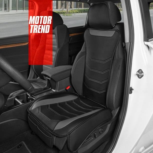 Motor Trend Luxefit Gray Faux Leather Front Seat Cover For Cars Trucks Suv 1 Piece Set Padded Car Protector Com - Motor Trend Luxefit Gray Faux Leather Car Seat Cover Motor Trend Luxefit Gray Faux Leather Front Seat Cover For Cars Trucks Suv 1 Piece Set Padded Car Protector Com - Motor Trend Luxefit Gray Faux Leather Car Seat Cover