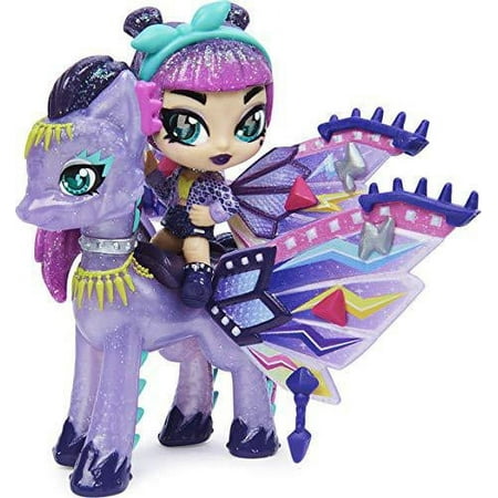 hatchimals pixies riders, wilder wings magical mel pixie and ponygator glider with 16 wing accessories, girl toys, girls gifts for ages 5 and up
