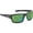 Matte Black/Amber Green, variant on Flying Fisherman Sand Bank Sunglasses - Matte Black/Smoke