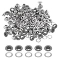 thumbnail image 1 of Uxcell 110 Pcs Ojetes con arandelas Kit de ojetes de 3/16" Gris, 1 of 7